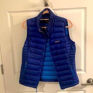 Blue Patagonia Down Puffy Vest